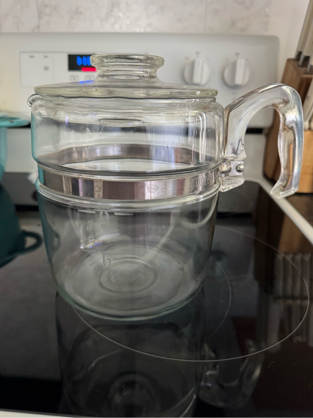 Vintage pyrex glass percolator 9 cup
